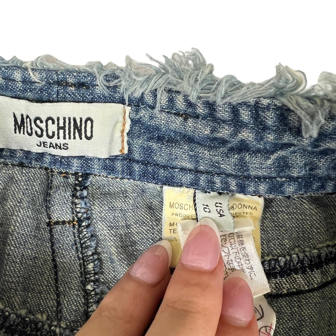 Moschino Jeans Distressed Denim Midi Skirt - Outfit Repeater