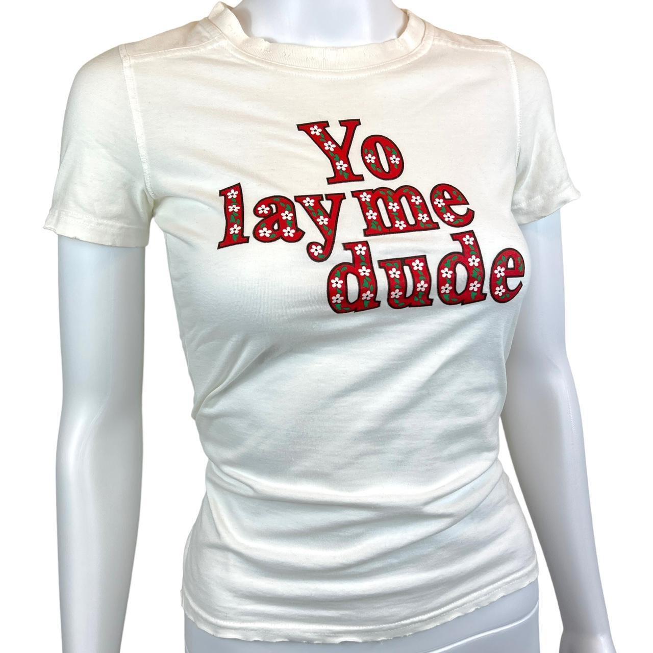 Dsquared2 'Yo Lay Me Dude' Graphic Logo T-Shirt - Outfit Repeater