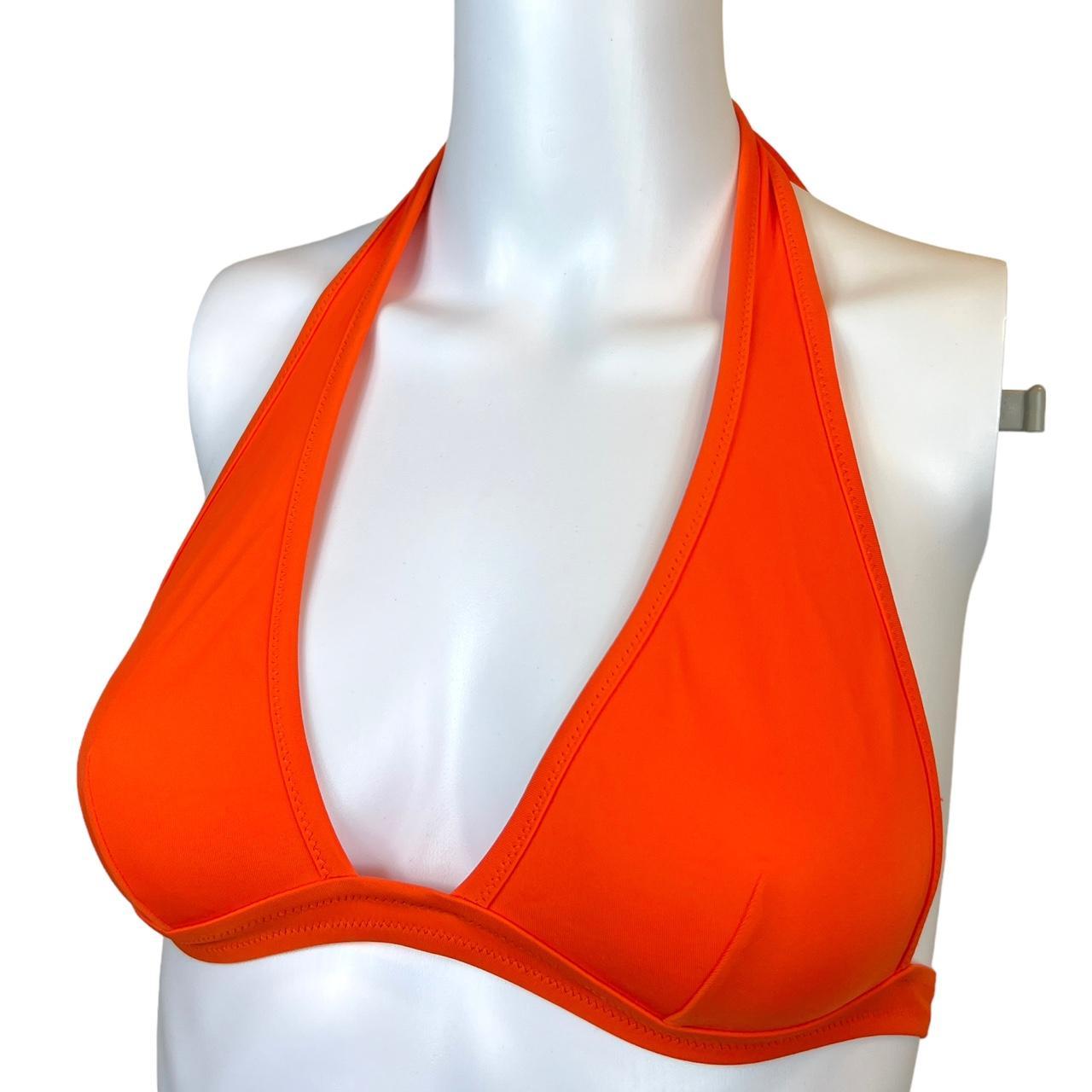 Dolce & Gabbana Bright Orange Halter Bikini Set