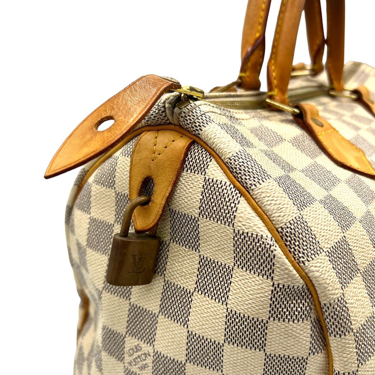 Louis Vuitton Damier Azur Speedy 30 Bag - Outfit Repeater