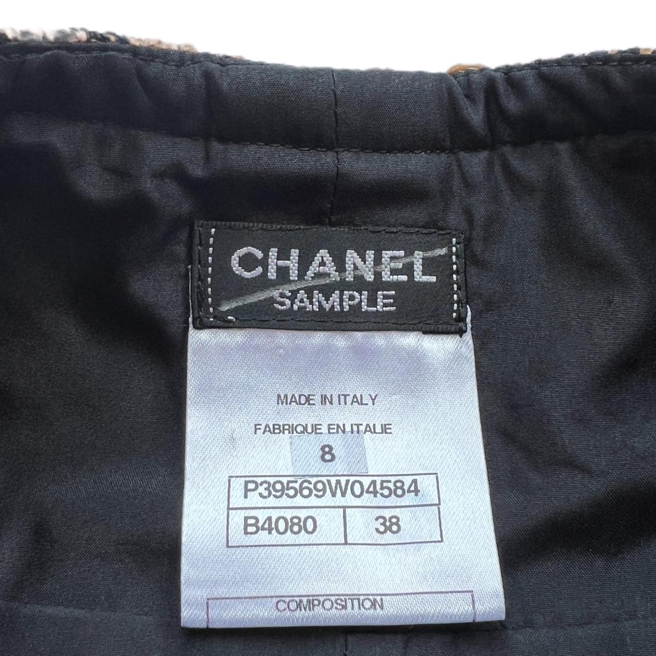 Chanel F/W 2010 RUNWAY SAMPLE 'Dream Fur' Faux Fur Midi Skirt with Orange/Brown and Black Tweed Waistband - Outfit Repeater