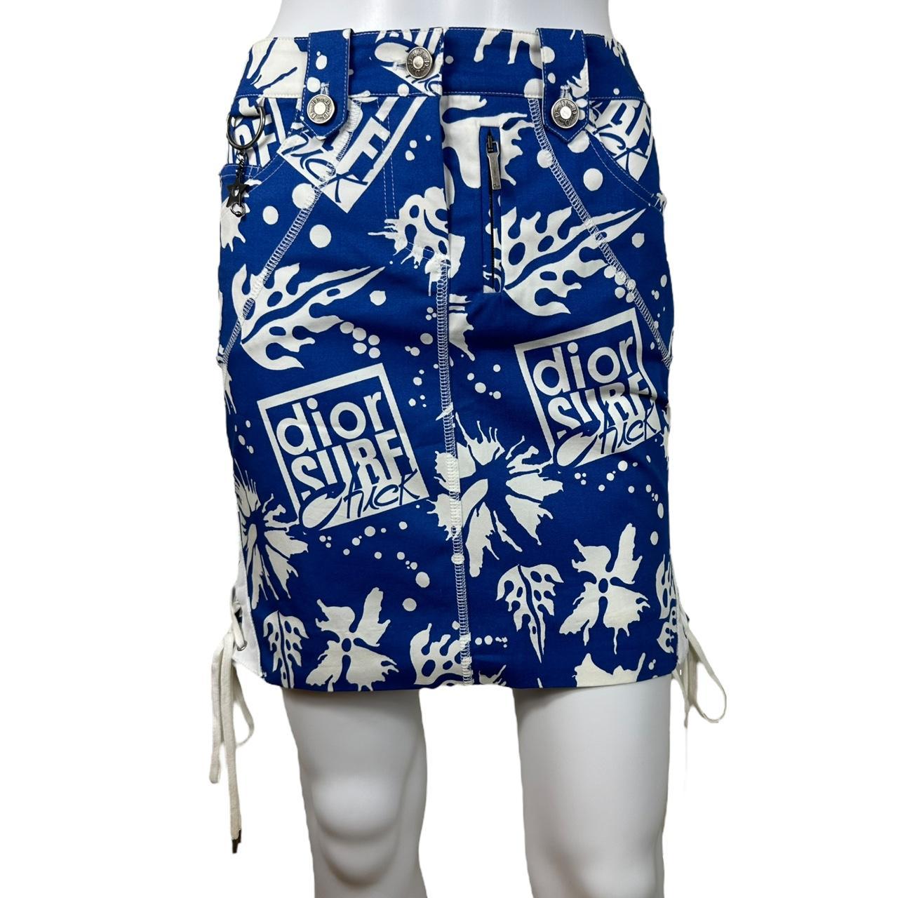 Christian Dior S/S 2004 'Dior Surf Chick' Printed Midi Skirt