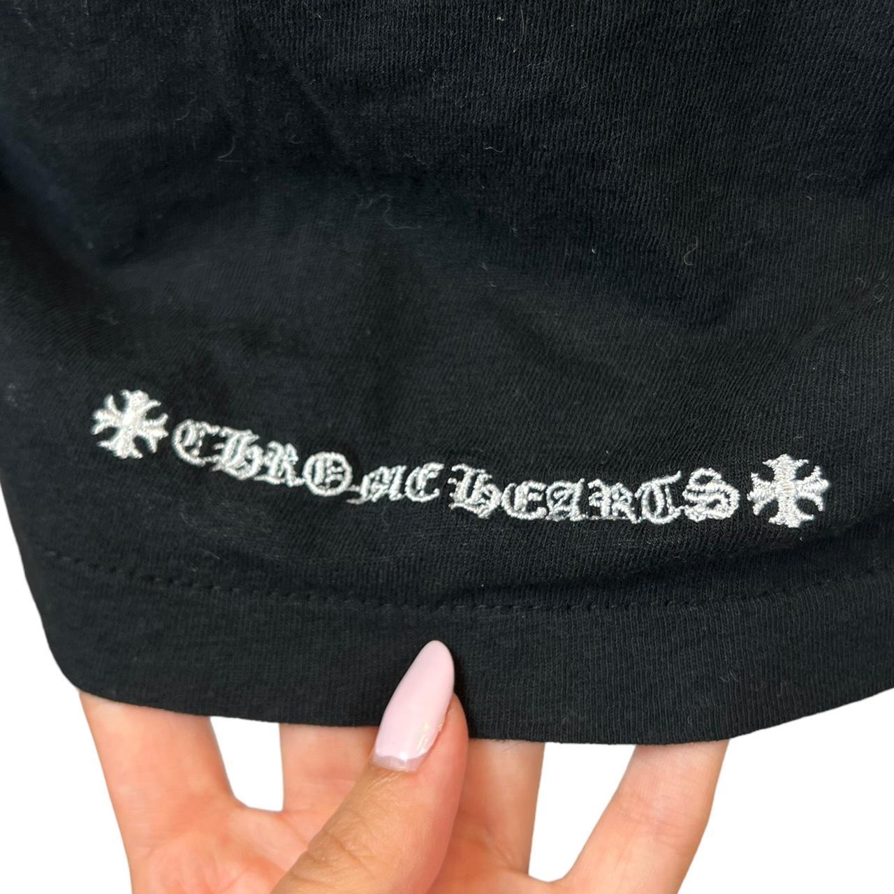 Chrome Hearts Black Embroidered Dagger Logo T-Shirt - Outfit Repeater