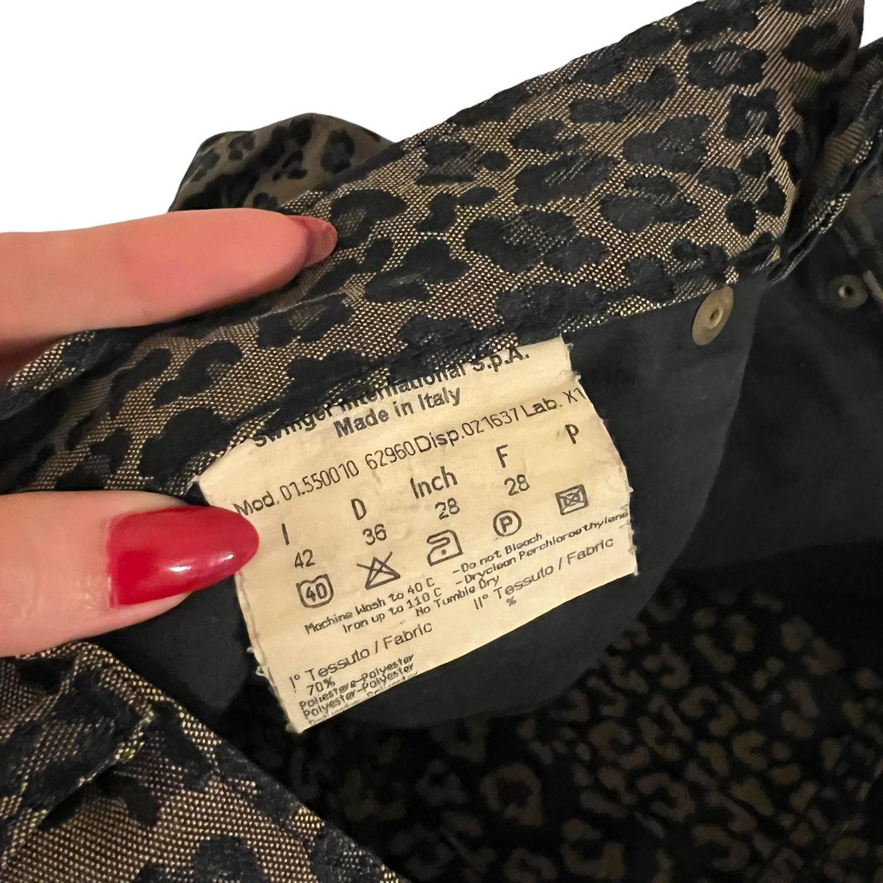 Fendi Jeans Leopard Print High Waisted Straight Leg Pants - Outfit Repeater