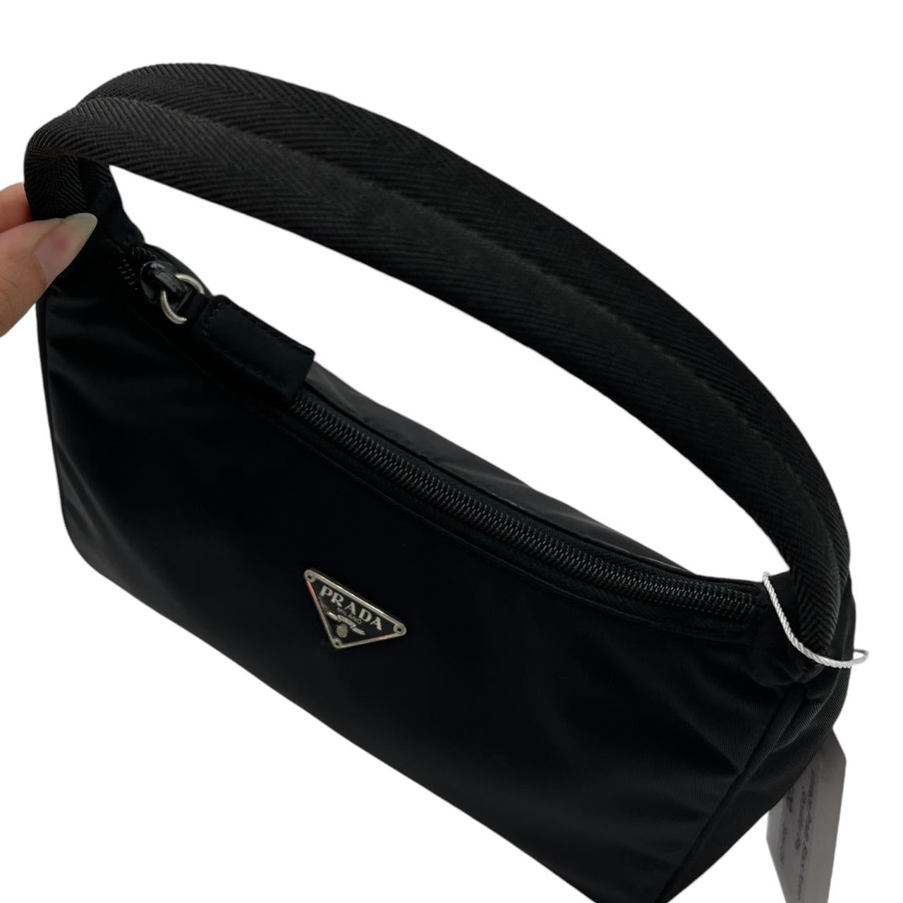 Prada Black Nylon Mini Shoulder Bag