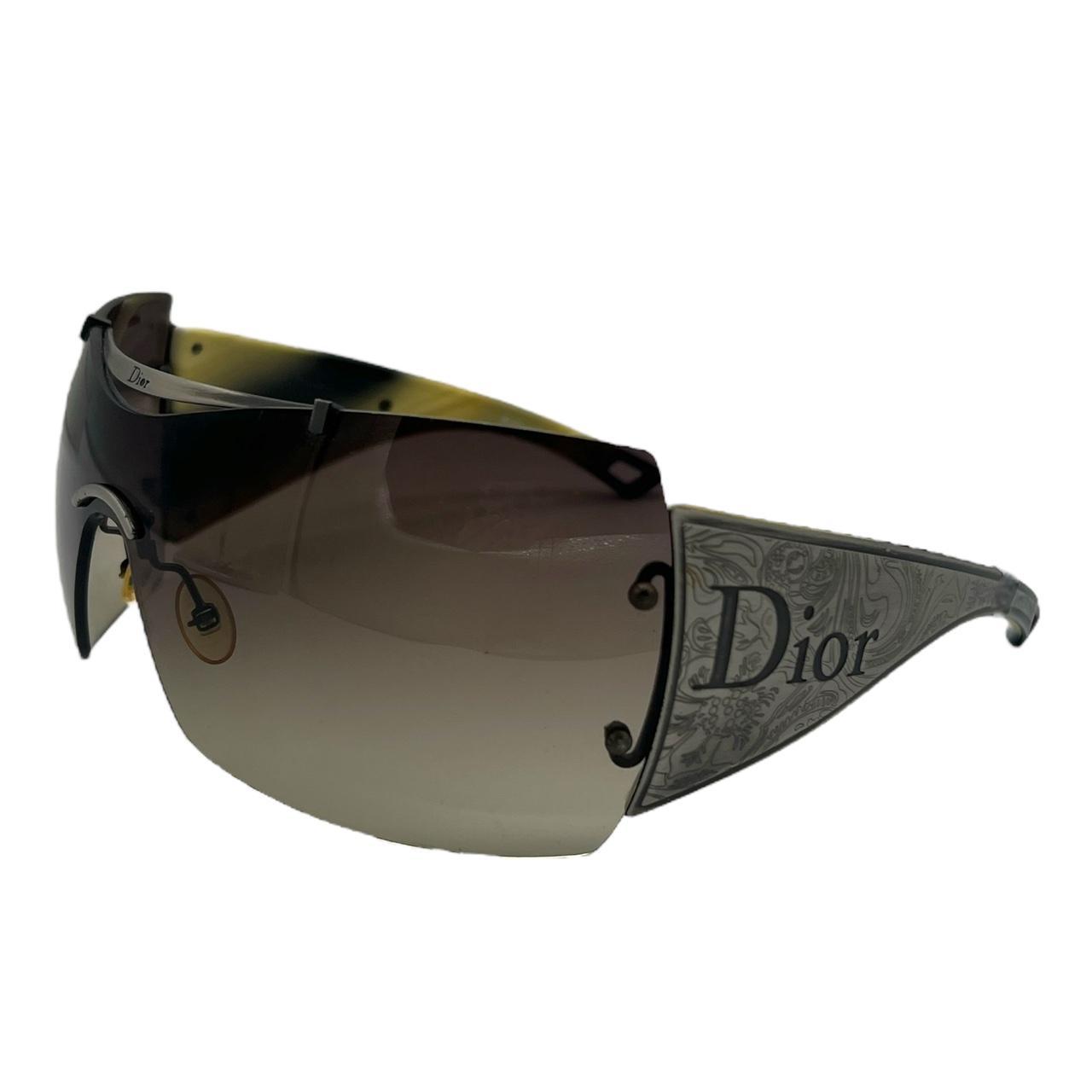 Christian Dior Western Engraved Shield Sunglasses - Outfit Repeater