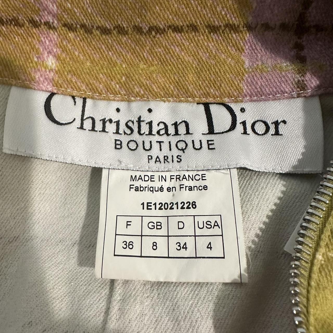 Christian Dior by John Galliano S/S 2001 Green & Pink Plaid Cropped Jacket