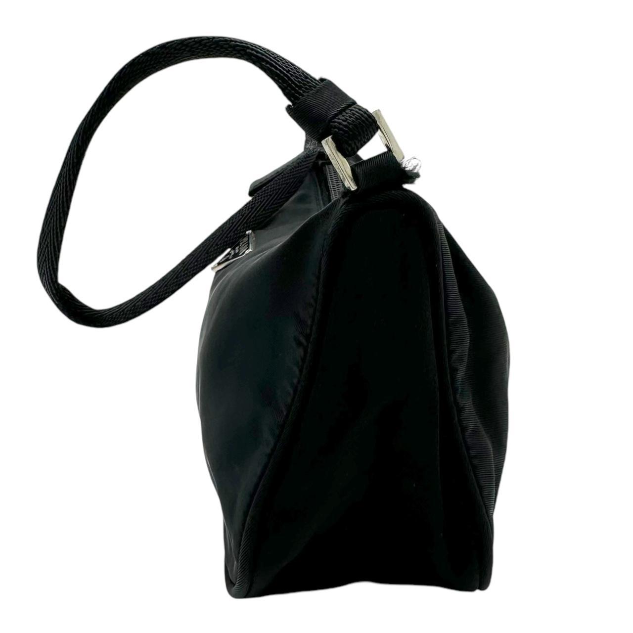 Prada Black Nylon Pochette Mini Shoulder Bag