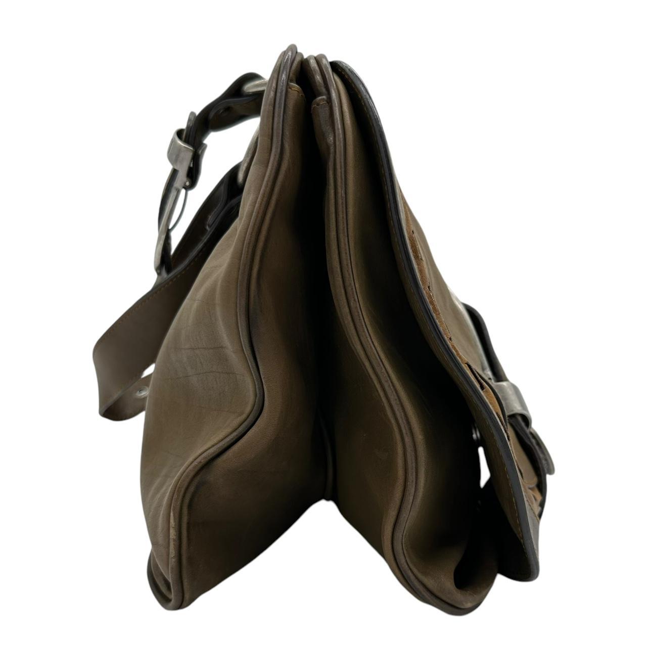 Christian Dior Brown Leather Gaucho Shoulder Bag - Outfit Repeater