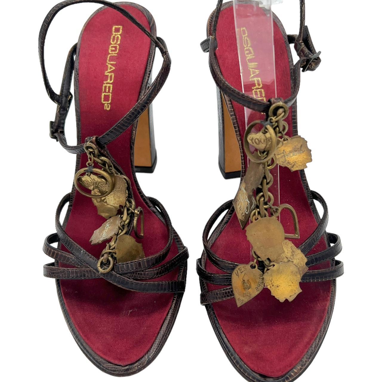Dsquared2 Retro Charm Embellished Heeled Sandals - Outfit Repeater