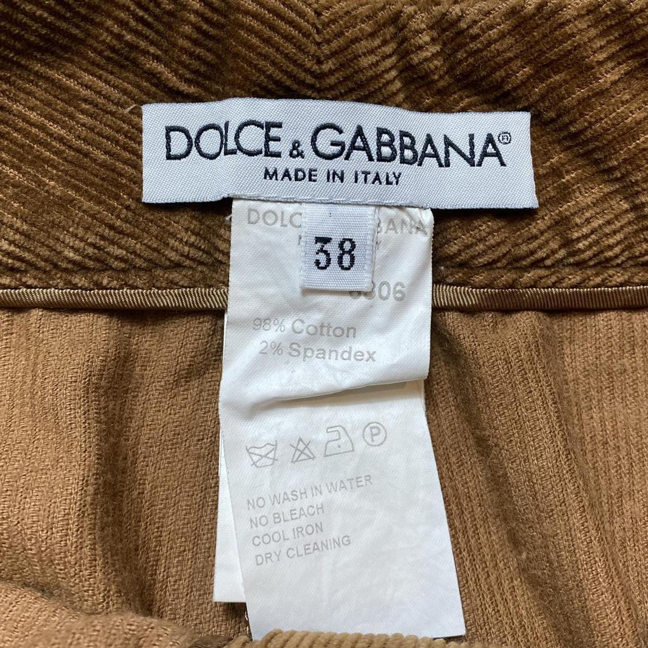 Dolce & Gabbana D&G Brown Wide Leg High Waisted Corduroy Trouser Pants - Outfit Repeater