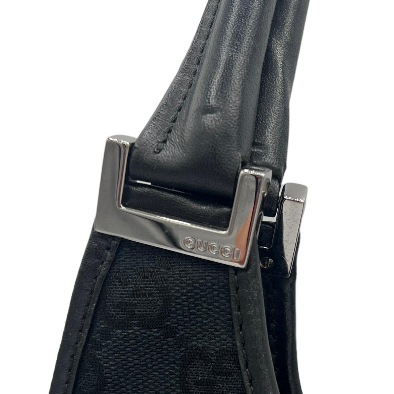 Gucci Black GG Monogram Canvas Shoulder Bag