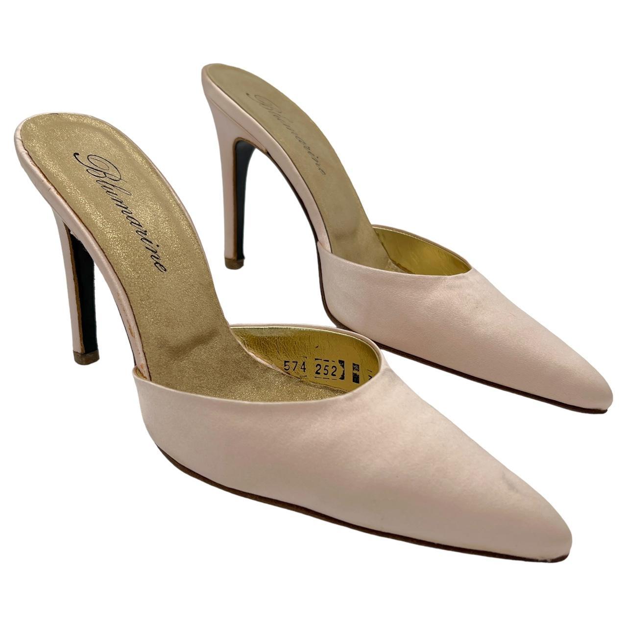 Blumarine Pink Silk Pointed Toe Heels - Outfit Repeater
