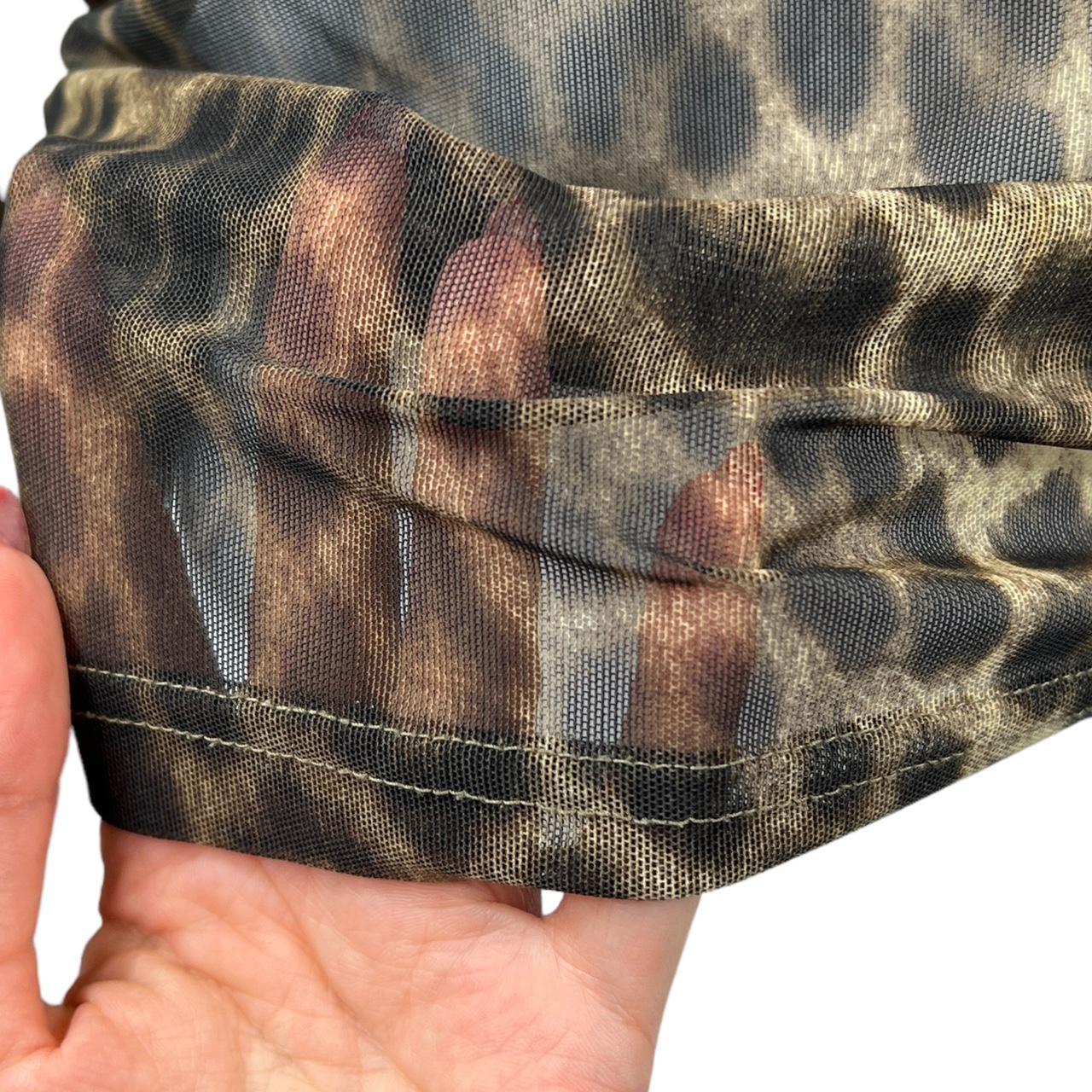 Jean Paul Gaultier Leopard Print Longsleeve Mesh Top - Outfit Repeater