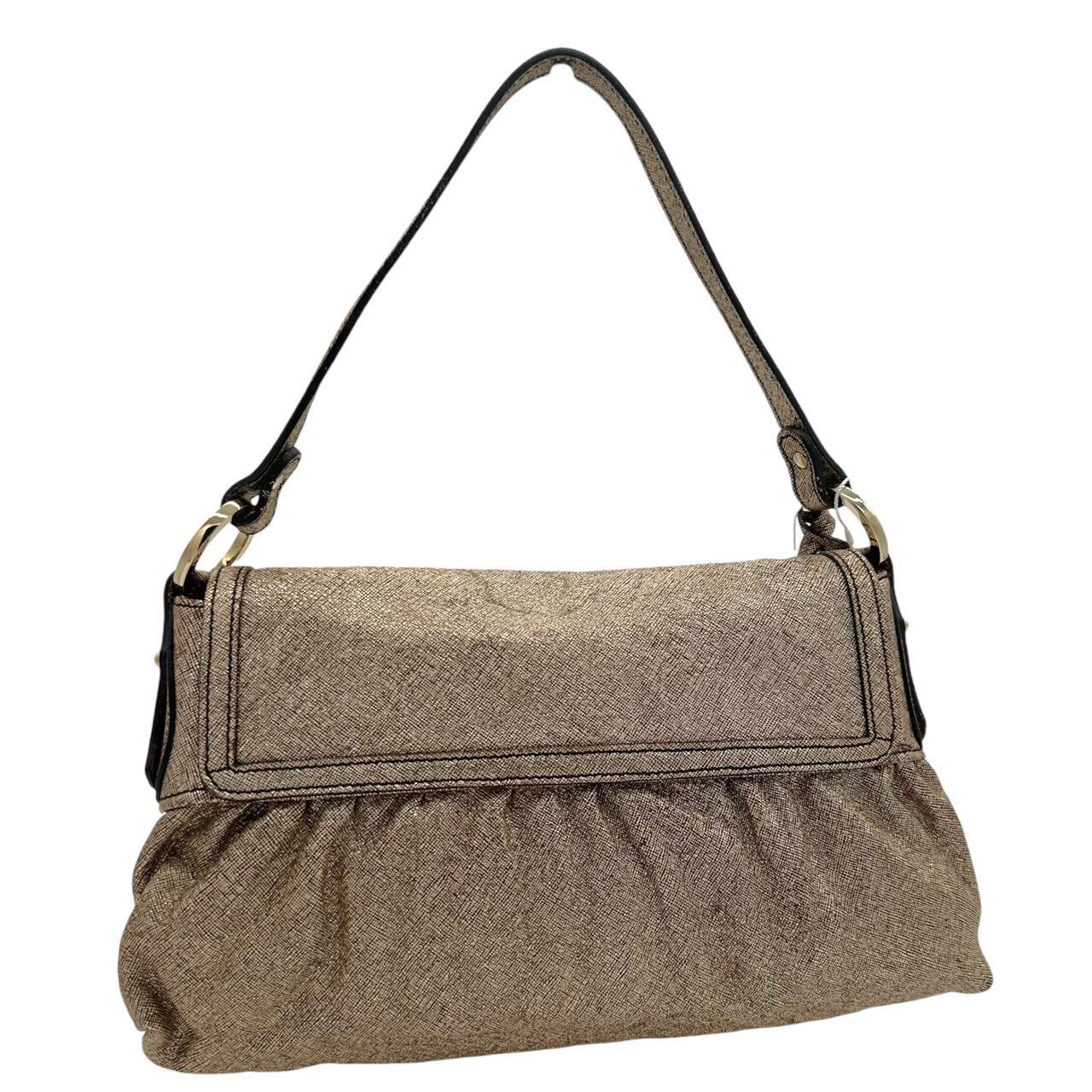 Fendi Gold Leather Mini Chef Shoulder Bag - Outfit Repeater