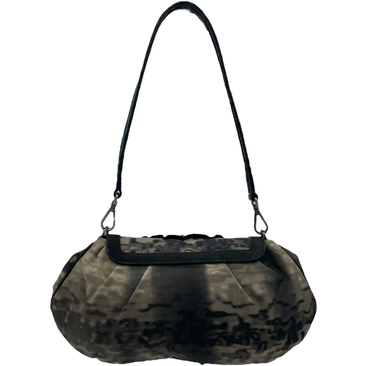 Prada Printed Nylon Crystal Embellished Shoulder Bag