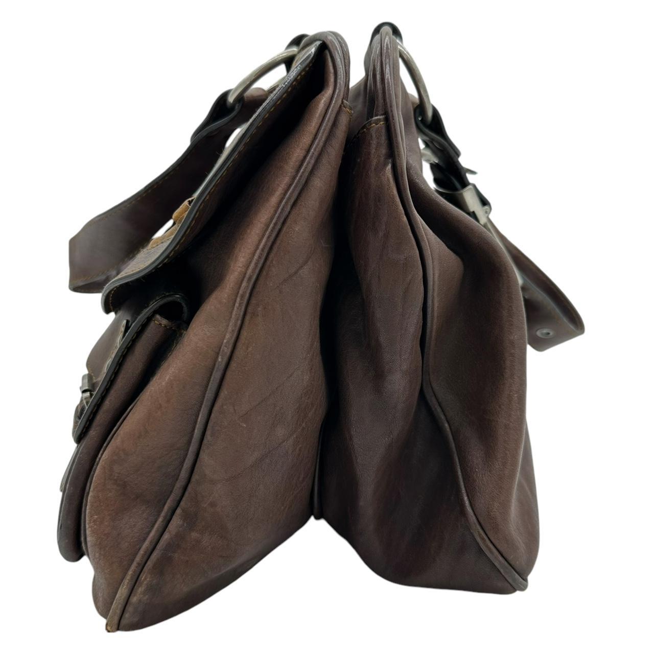 Christian Dior Brown Leather Gaucho Shoulder Bag - Outfit Repeater
