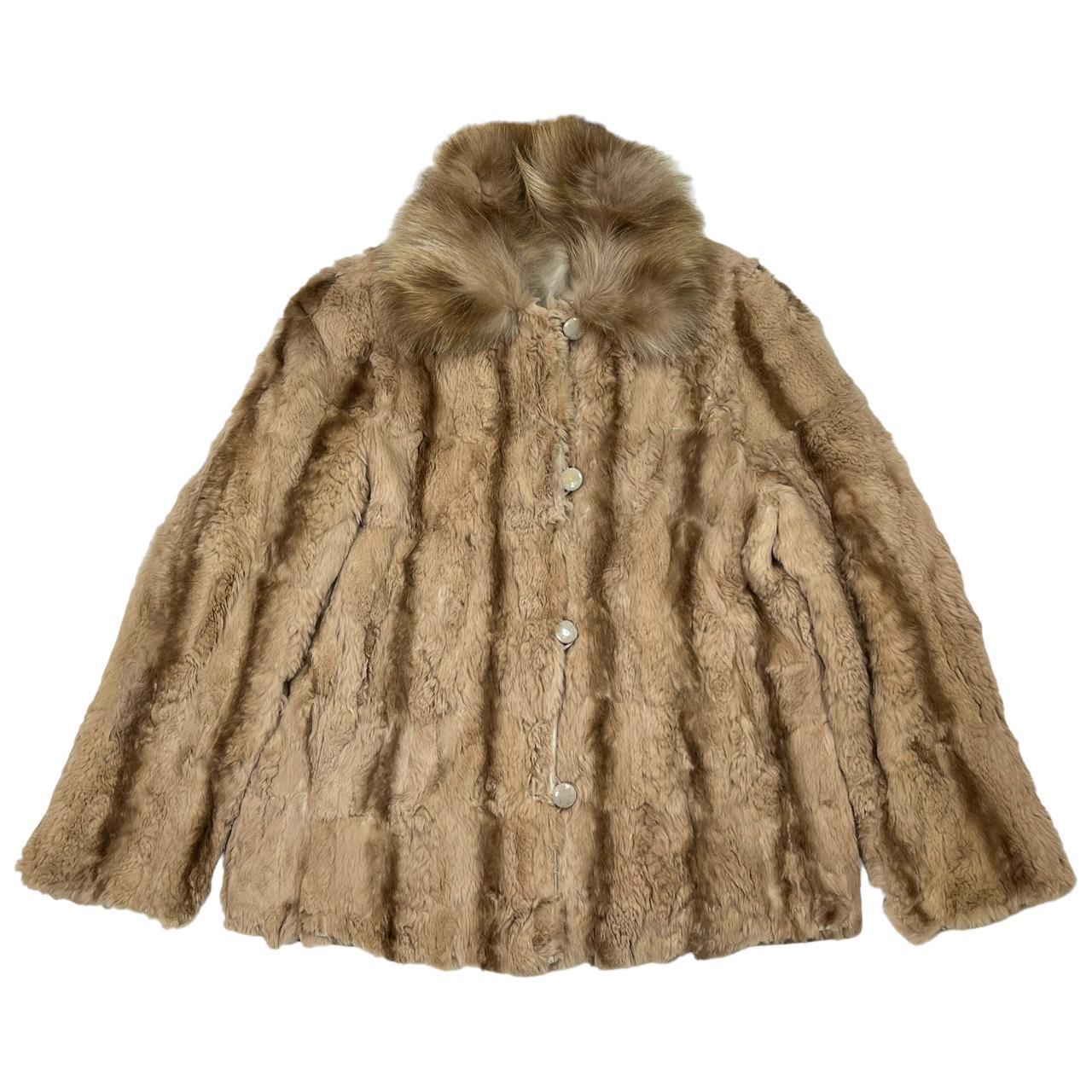 Balmain Tan and Brown Mixed Fur Coat - Outfit Repeater