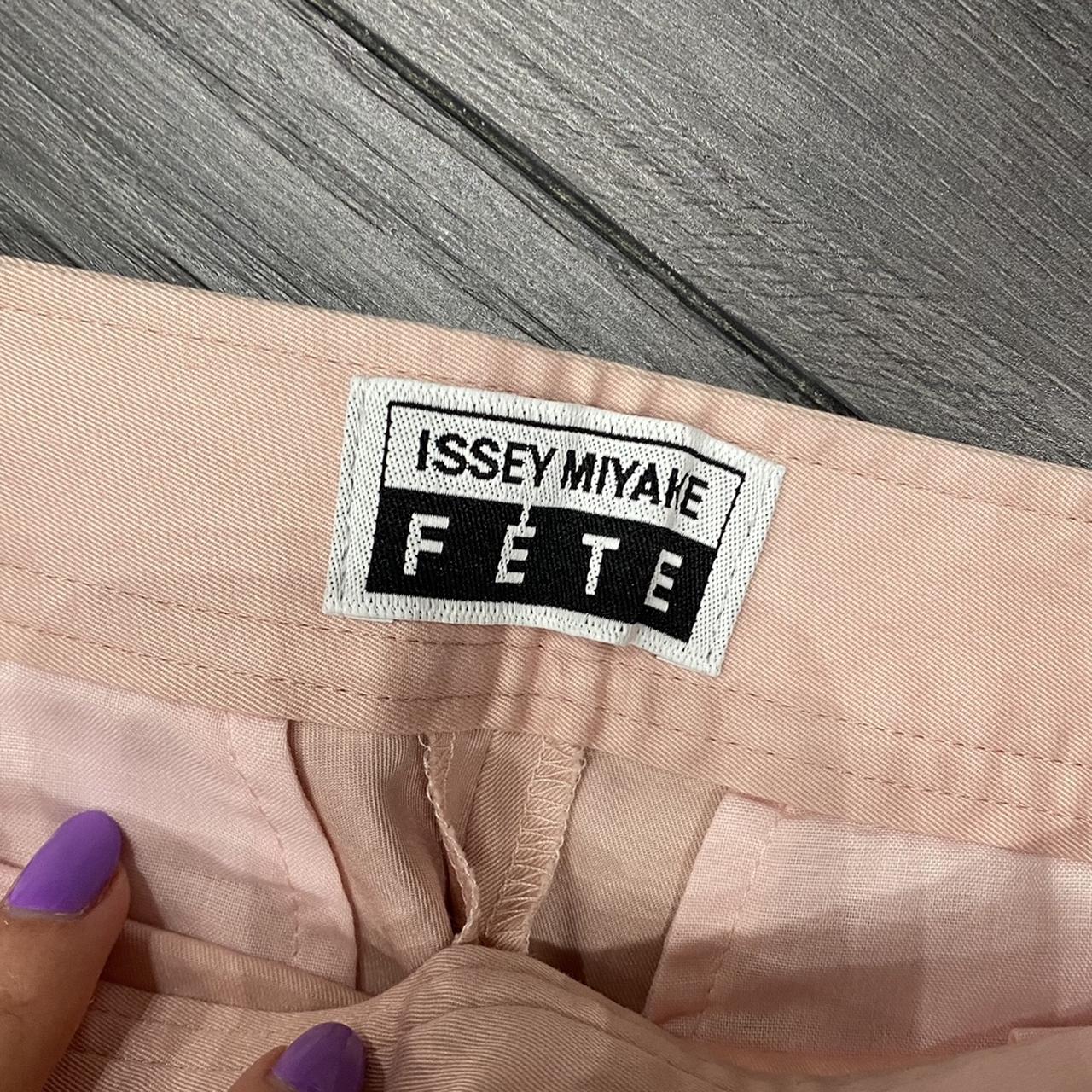 Issey Miyake Fete Baby Pink Flare Pants Trousers - Outfit Repeater