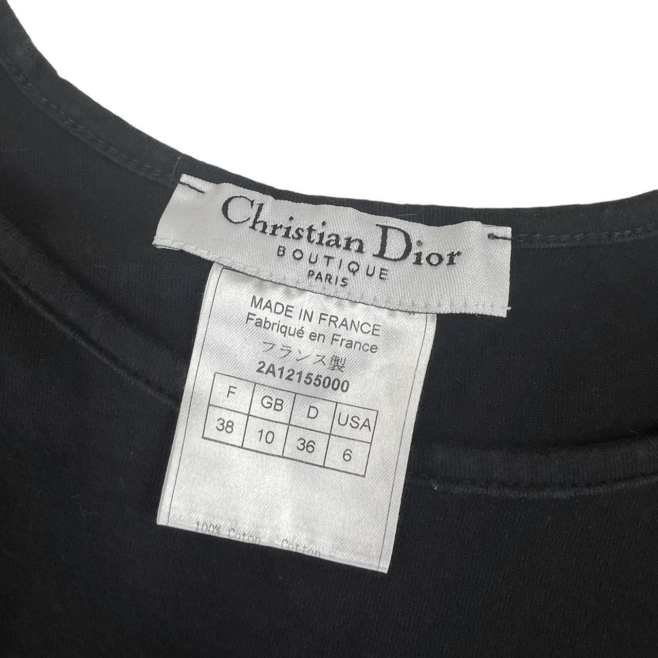 Christian Dior by John Galliano F/W 2002 Black Lace Up Tank Top