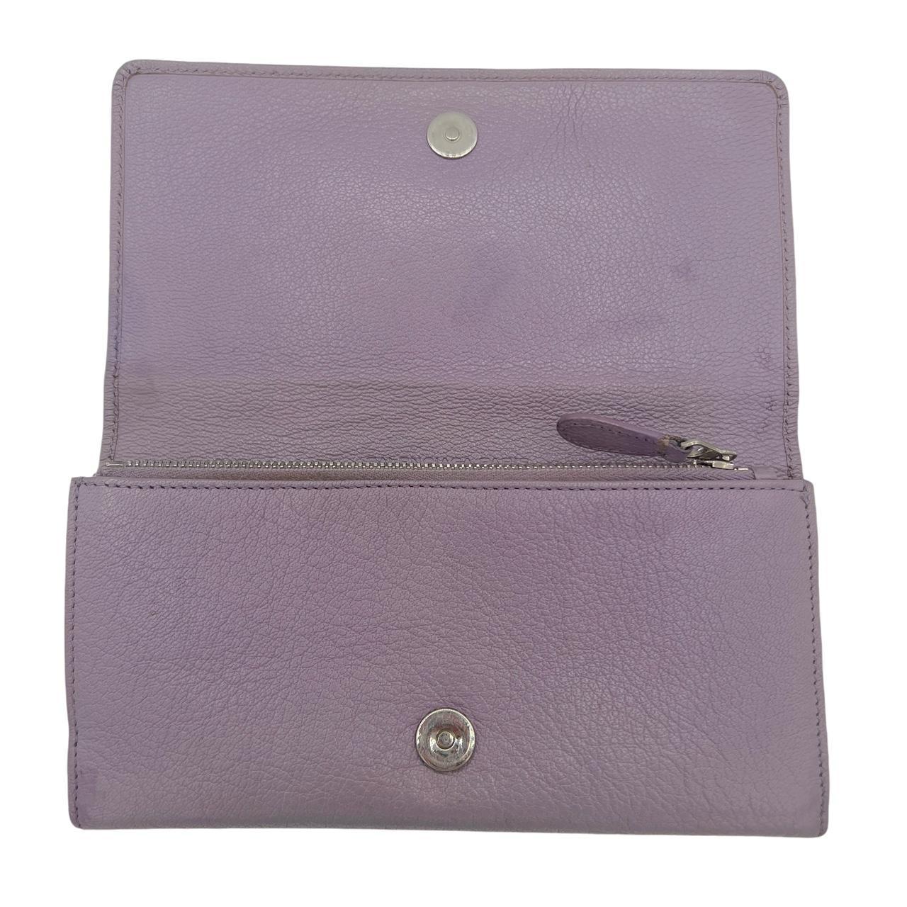 Balenciaga Purple Leather City Wallet