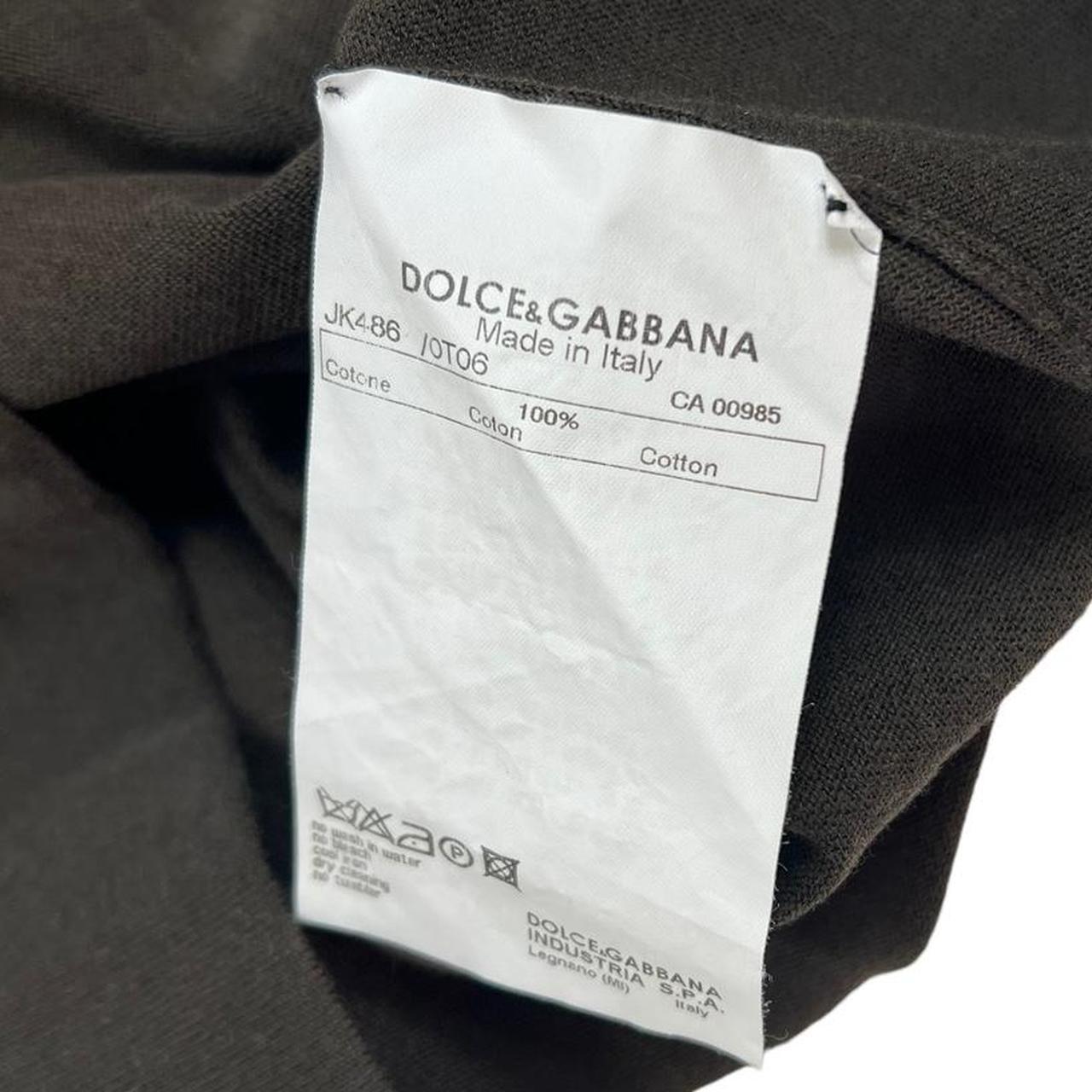 Dolce & Gabbana Brown Knit Polo with Crystal Logo - Outfit Repeater