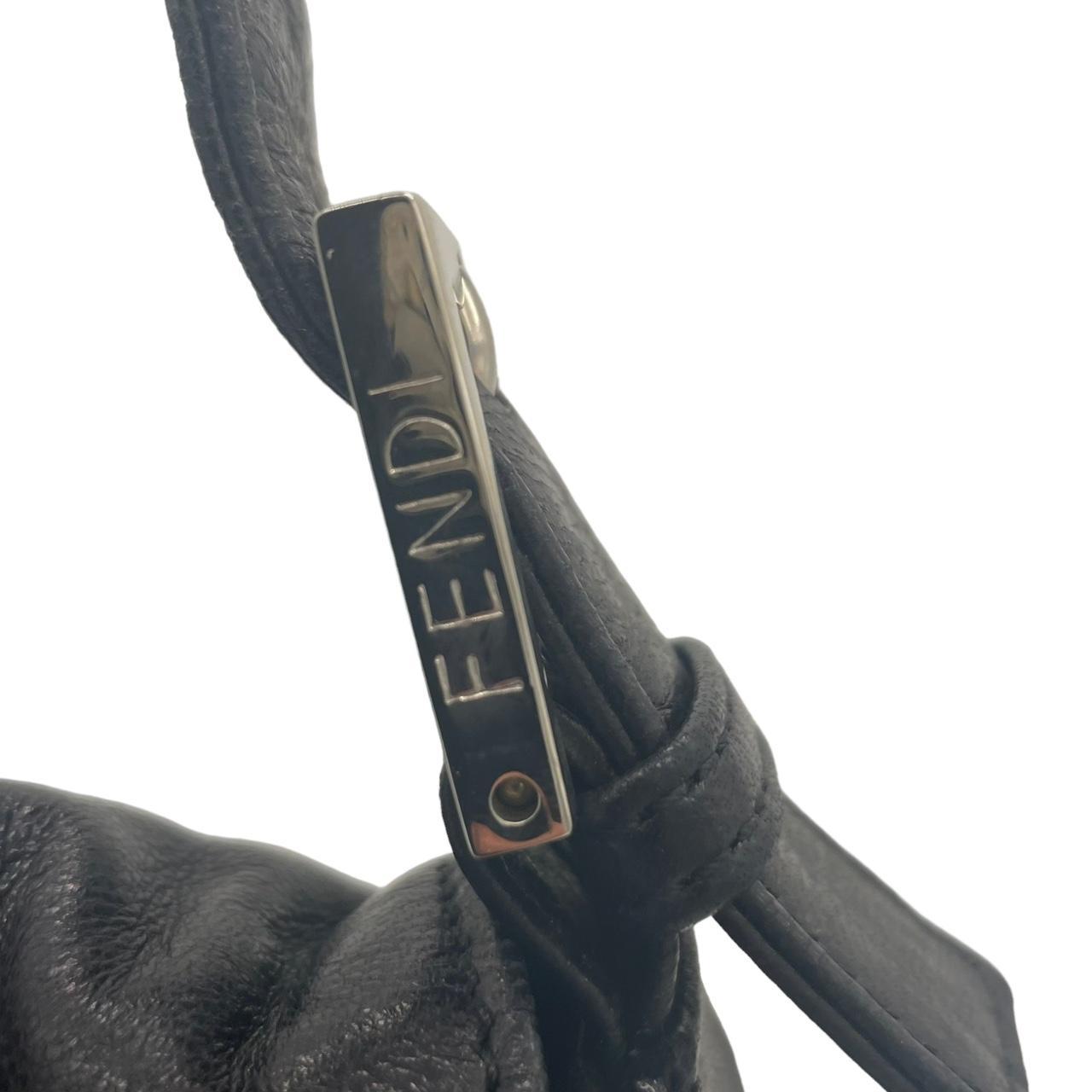 Fendi Black Leather & Burgundy Stone Mama Baguette Shoulder Bag - Outfit Repeater