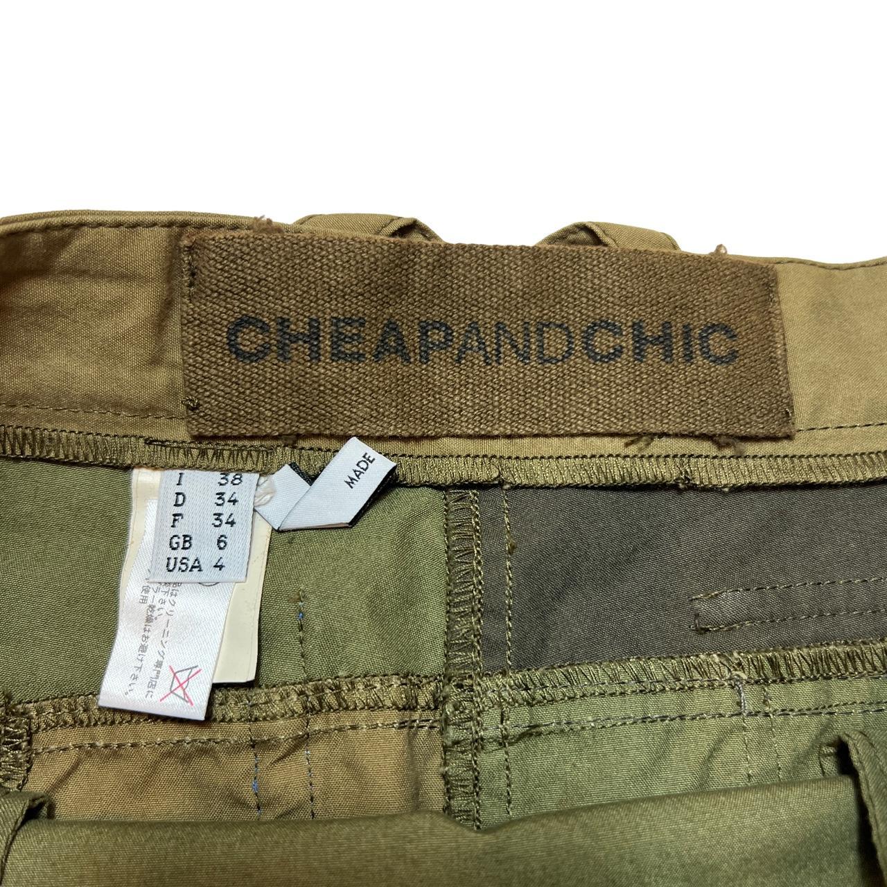 Moschino Cheap & Chic Military Inspired Patchwork Cargo Midi Skirt with Union Jack Pocket Embroidery - Outfit Repeater