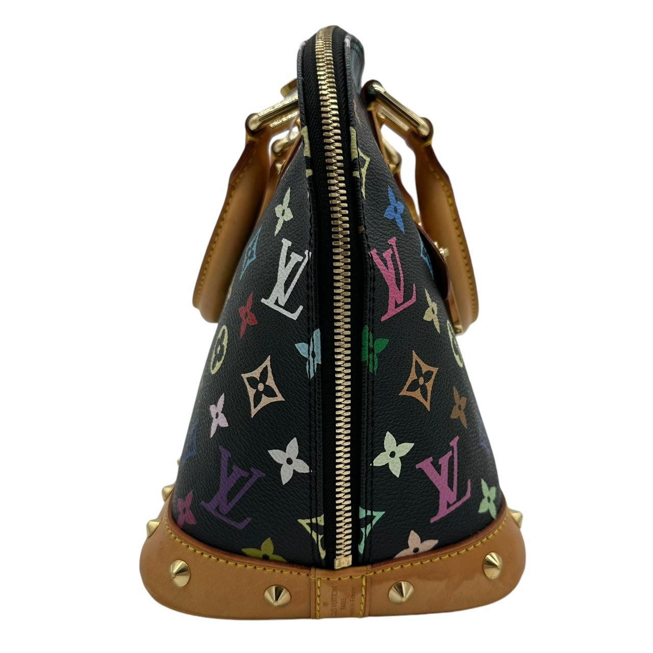 Louis Vuitton Black Multicolor Monogram Alma PM Bag - Outfit Repeater