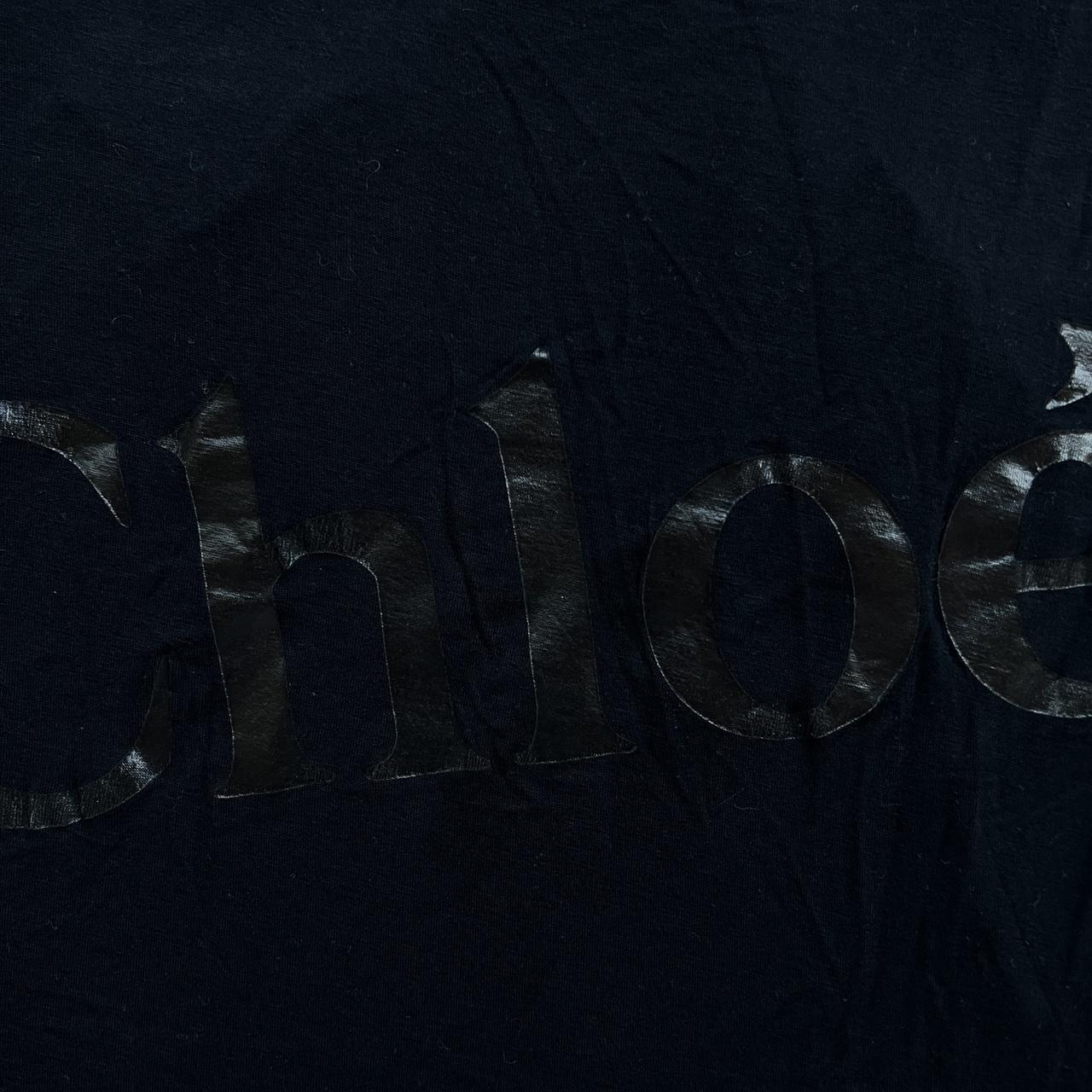 Chloé by Stella McCartney Black on Black Spell-Out Logo Racerback Tank Top - Outfit Repeater