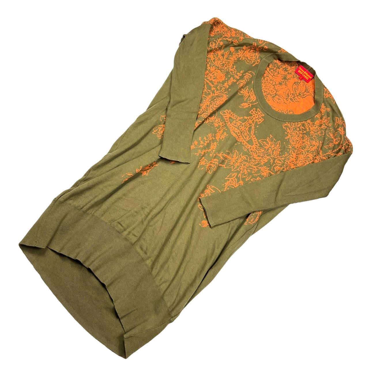 Vivienne Westwood Khaki and Orange Knit Sweater Dress - Outfit Repeater