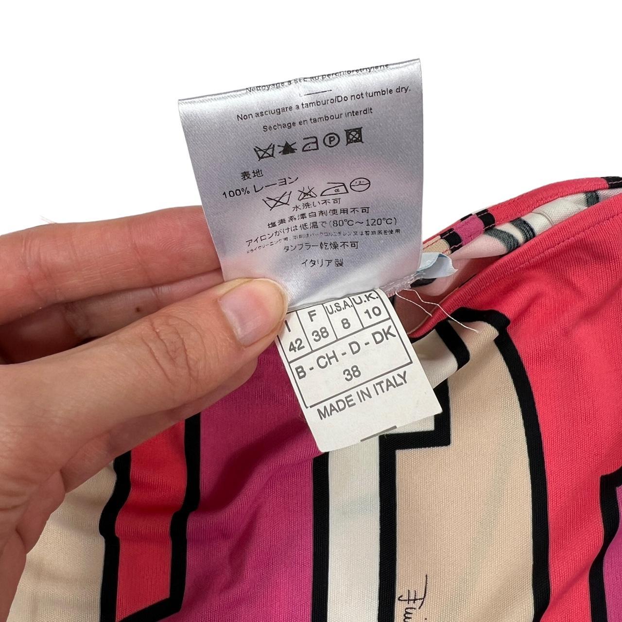 Emilio Pucci Firenze Hot Pink and Beige Patterned Mini Skirt - Outfit Repeater