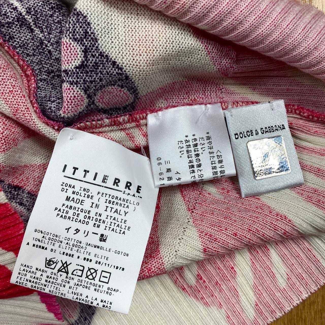 Dolce & Gabbana Pink and Purple Floral Printed Knit Sweater Vest Sweater Tank - Outfit Repeater