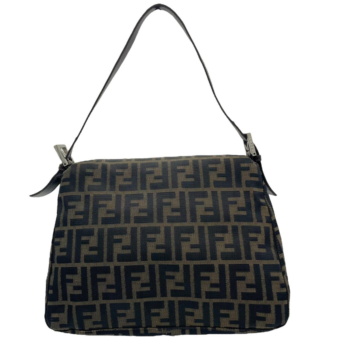 Fendi Zucca Baguette Shoulder Bag Brown Monogram Canvas
