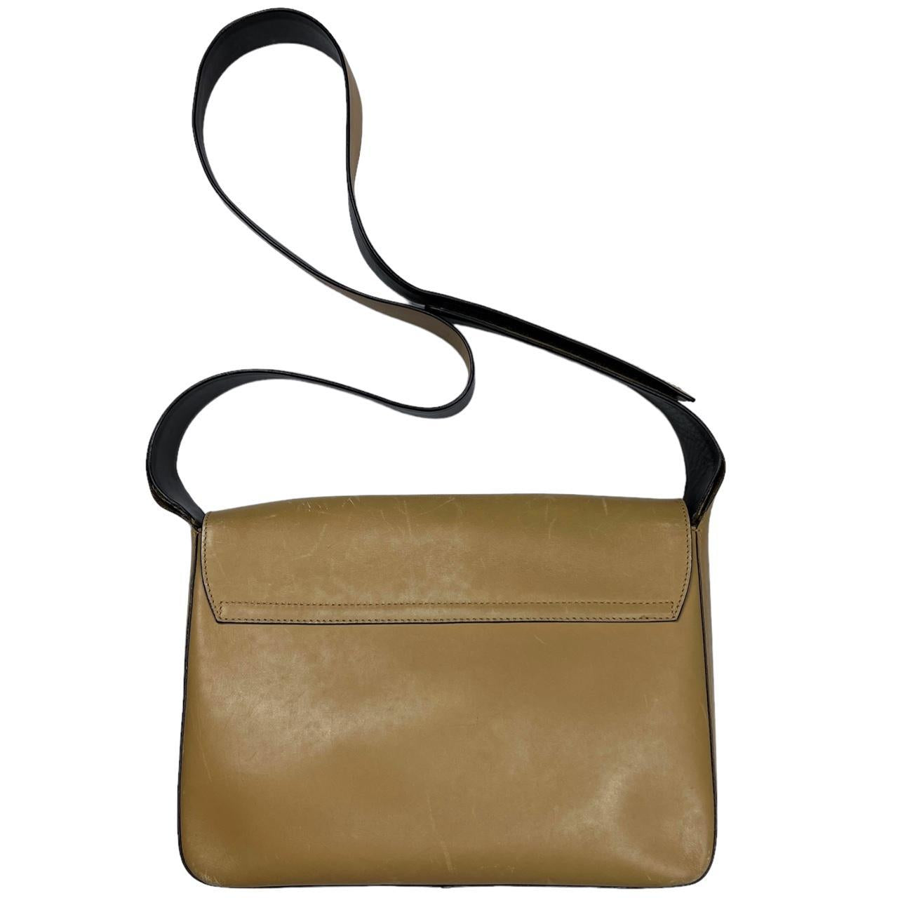 Prada Tan Leather Structured Crossbody Bag - Outfit Repeater