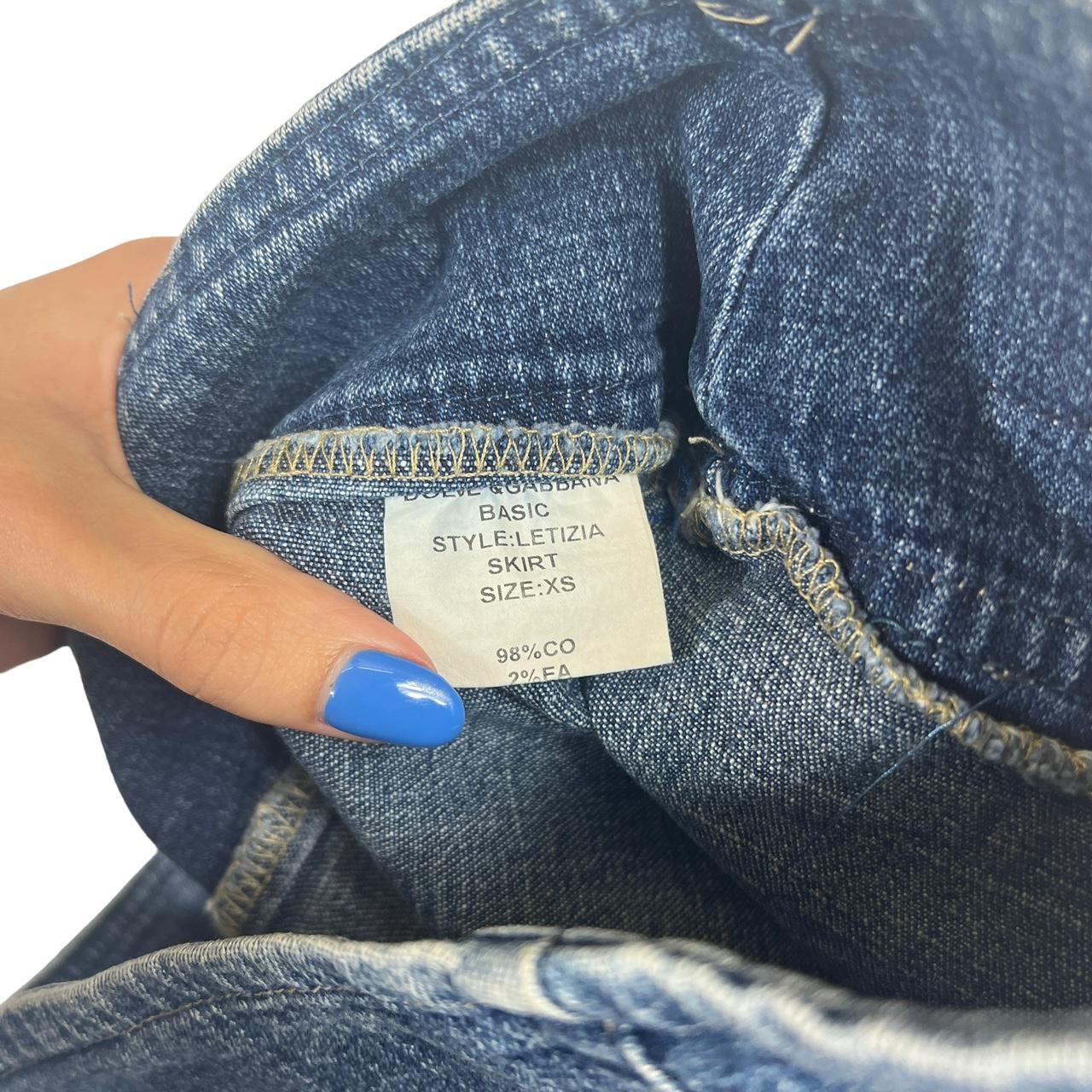 Dolce & Gabbana Basic Faded Denim Belted Mini Skirt - Outfit Repeater