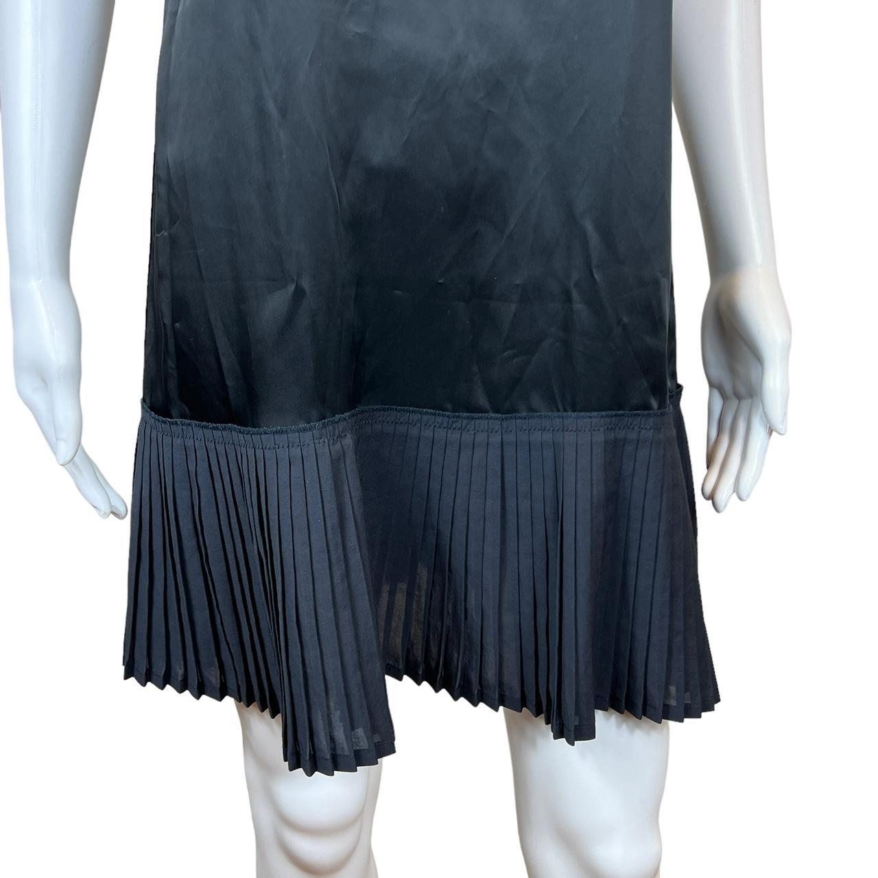 Miu Miu Navy Blue Silk Mini Dress with Bow