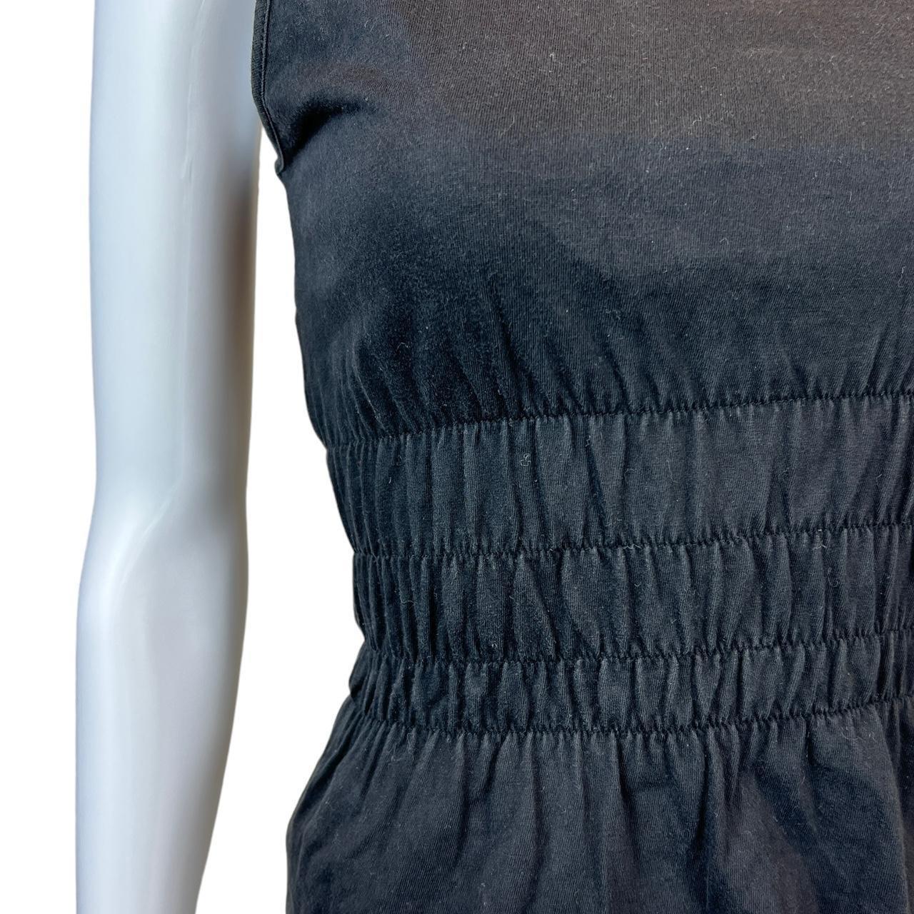 Gucci By Tom Ford S/S 1999 Black Peplum Style Cinched-Waist Tank Top - Outfit Repeater