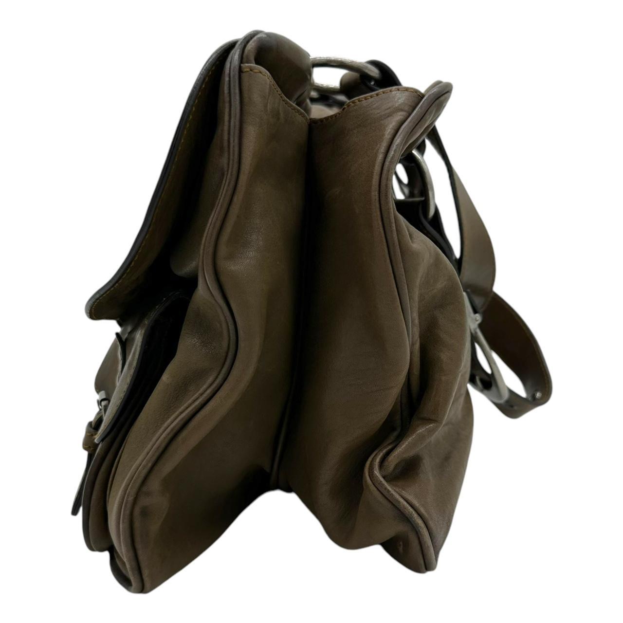 Christian Dior Brown Leather Gaucho Shoulder Bag - Outfit Repeater