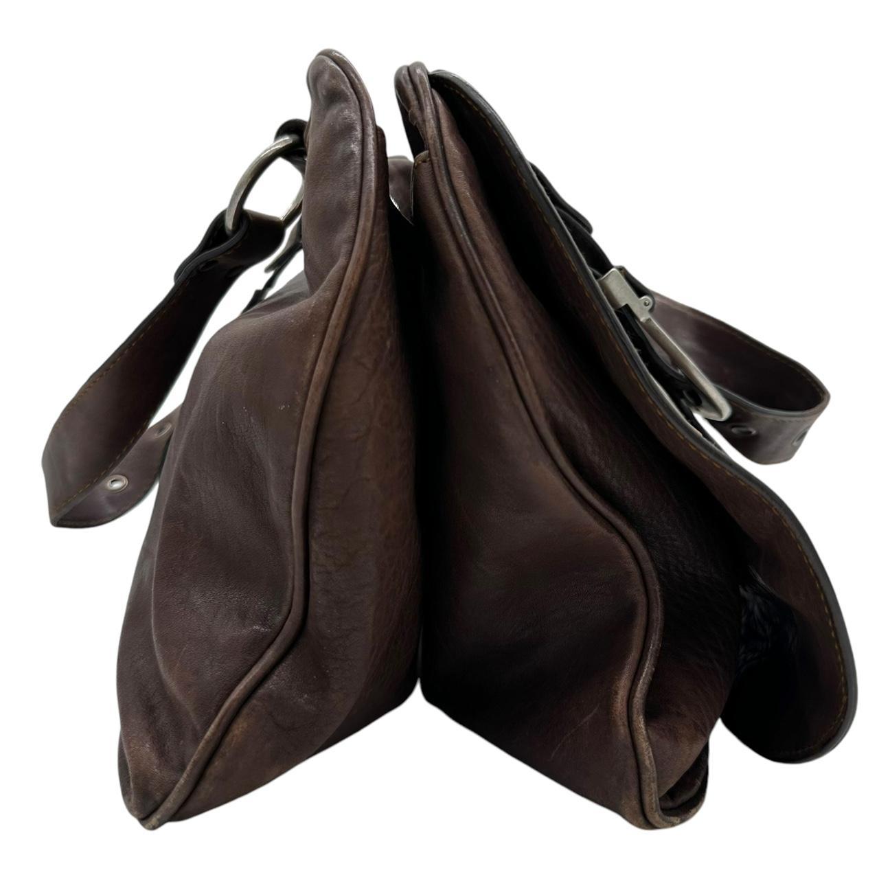 Christian Dior Brown Leather Gaucho Shoulder Bag - Outfit Repeater