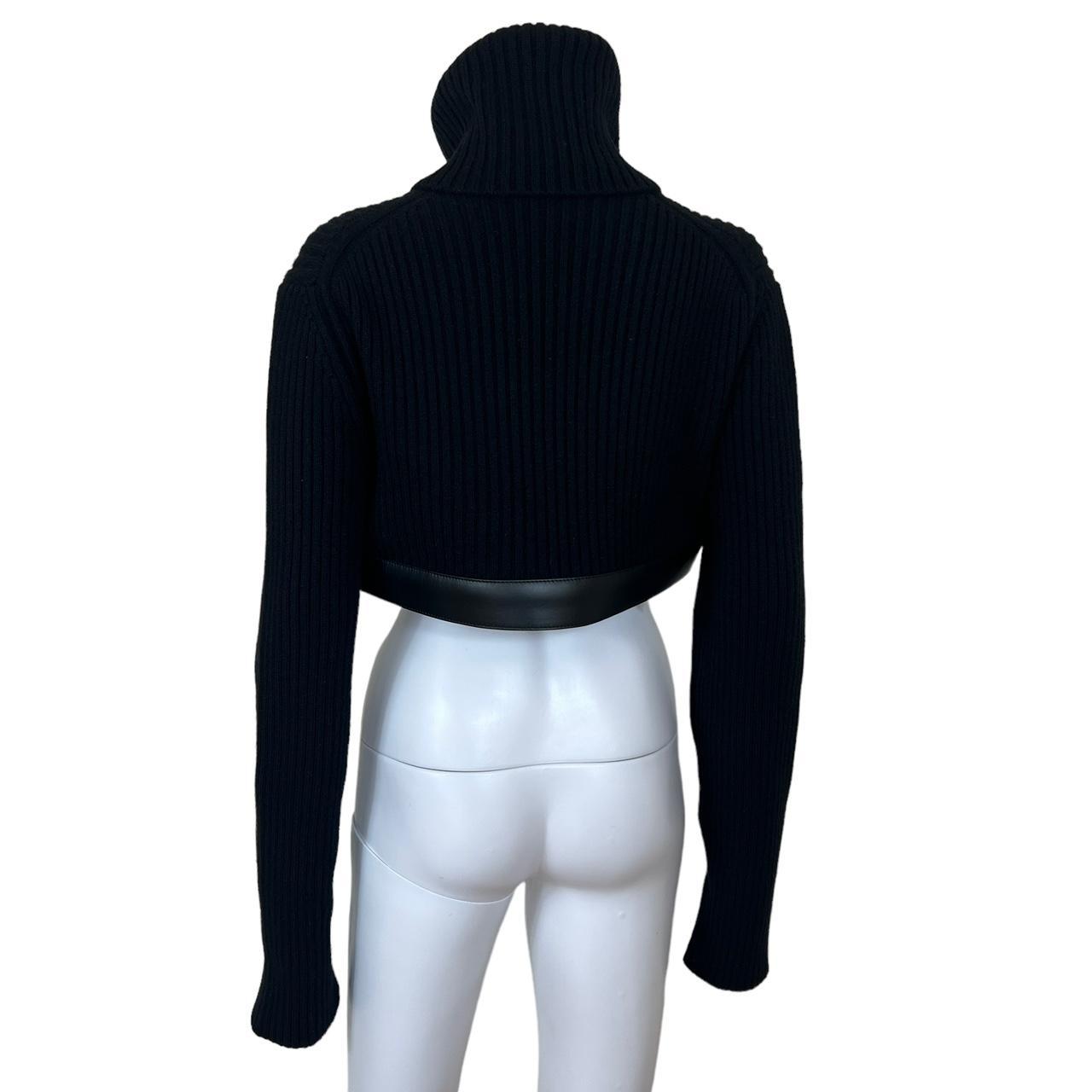 Gucci Cropped Cashmere Turtleneck Sweater