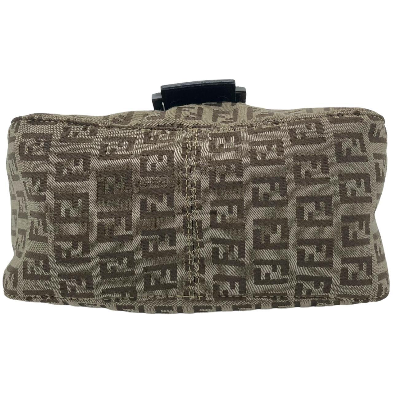 Fendi Mini Mama Baguette Shoulder Bag Tan Zucca Pattern