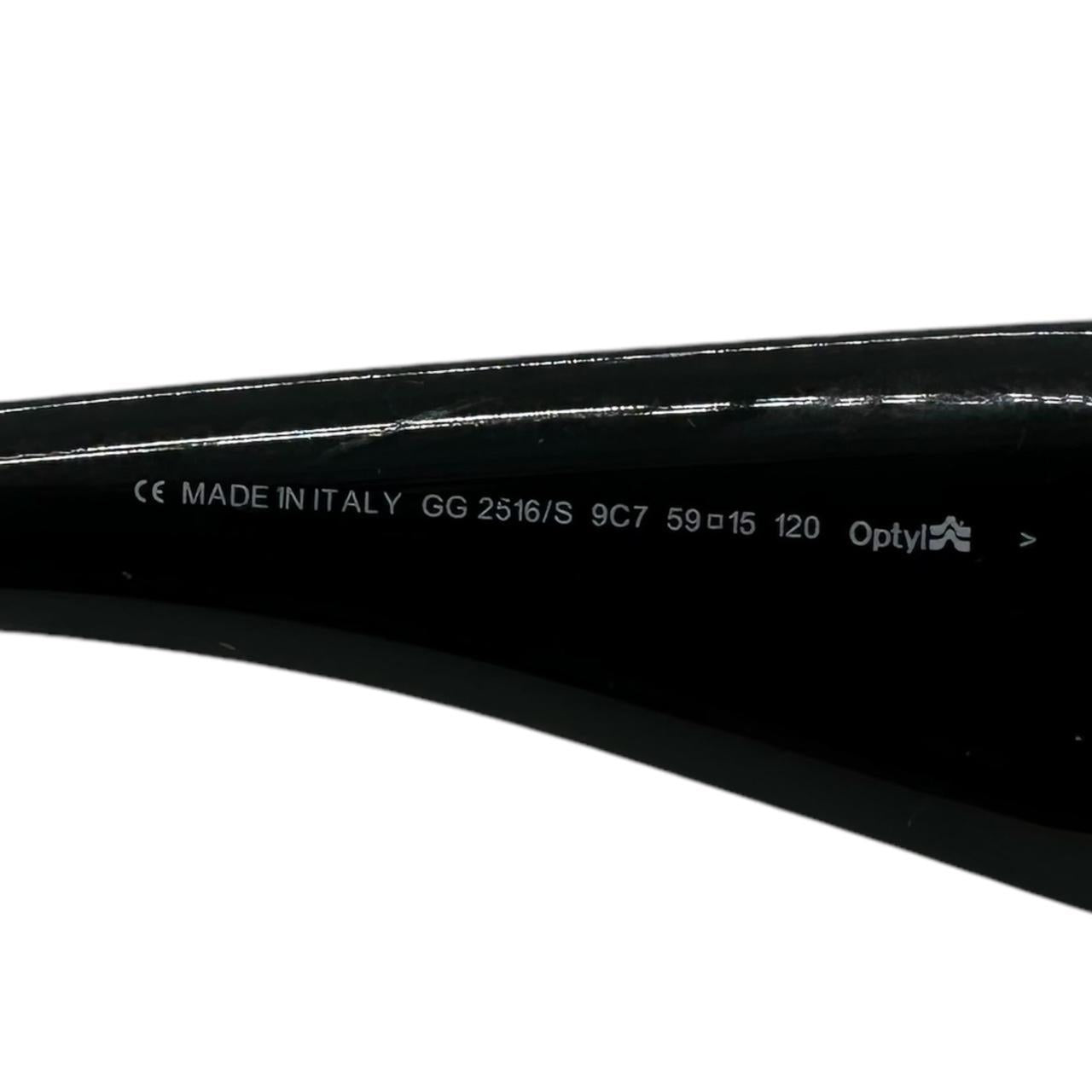 Gucci Burgundy Rectangle Shield Sunglasses - Outfit Repeater