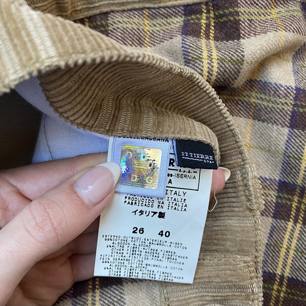 Dolce & Gabbana D&G Western Inspired Plaid, Denim, and Corduroy Pants - Outfit Repeater