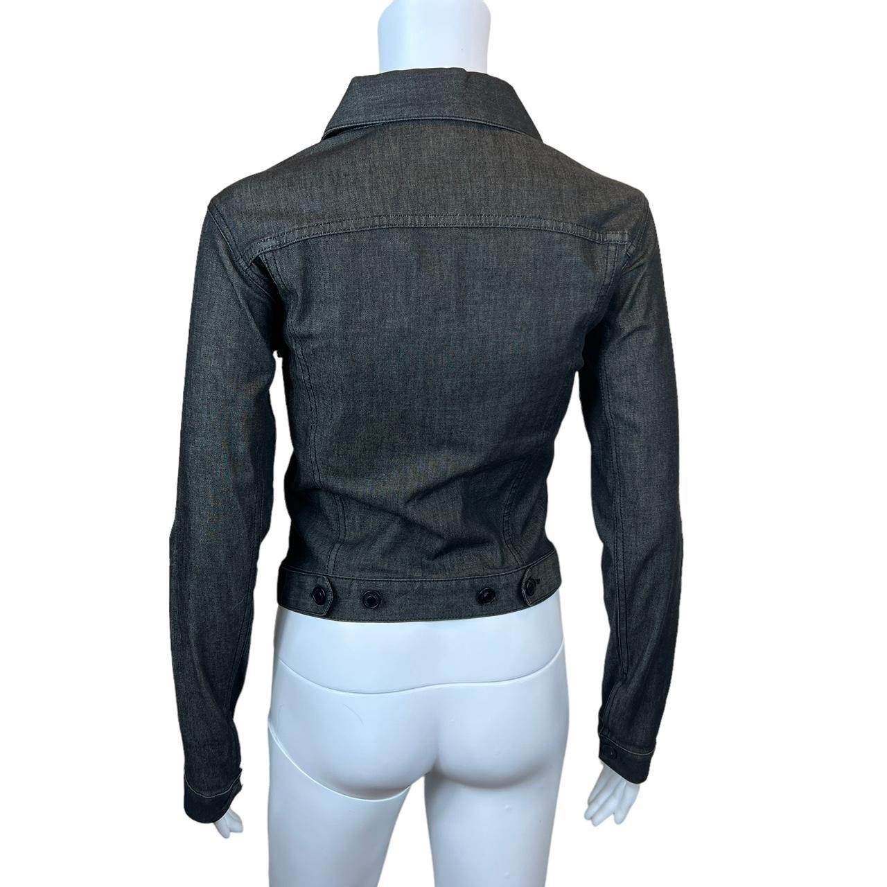 Gucci by Tom Ford 2001 Black Denim V-Hem Jacket - Outfit Repeater