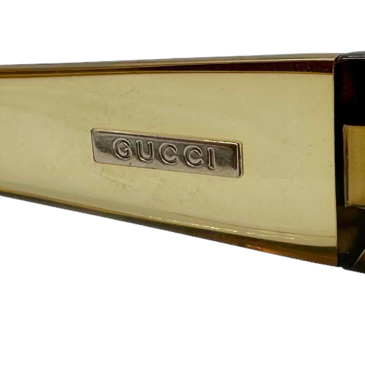 Gucci Rectangle Wrap Sunglasses - Outfit Repeater