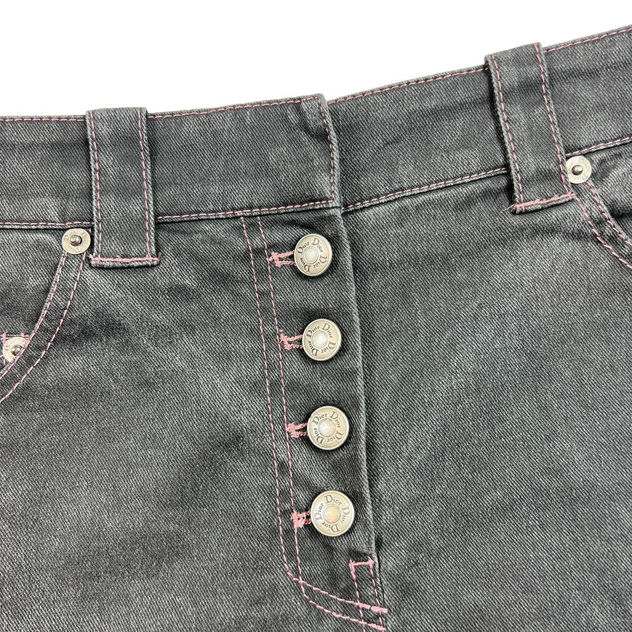 Christian Dior by John Galliano Spring 2003 Gray Denim Mini Skirt - Outfit Repeater