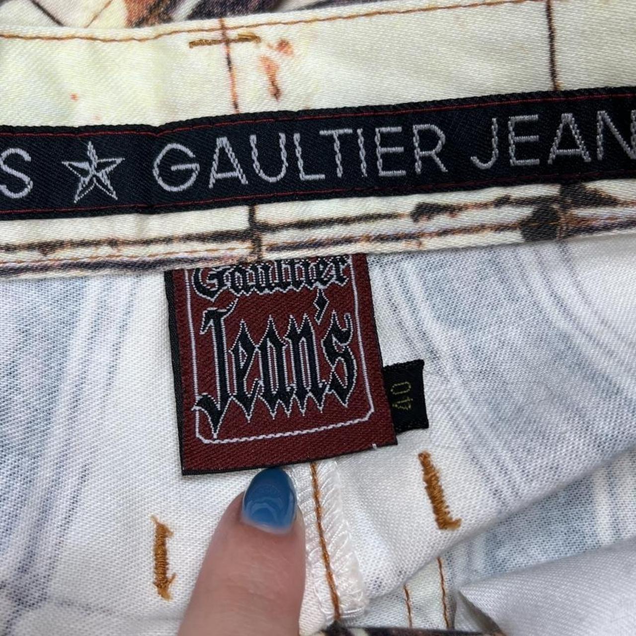 JPG Gaultier Jeans by Jean-Paul Gaultier Cracked Tile Printed Jeans