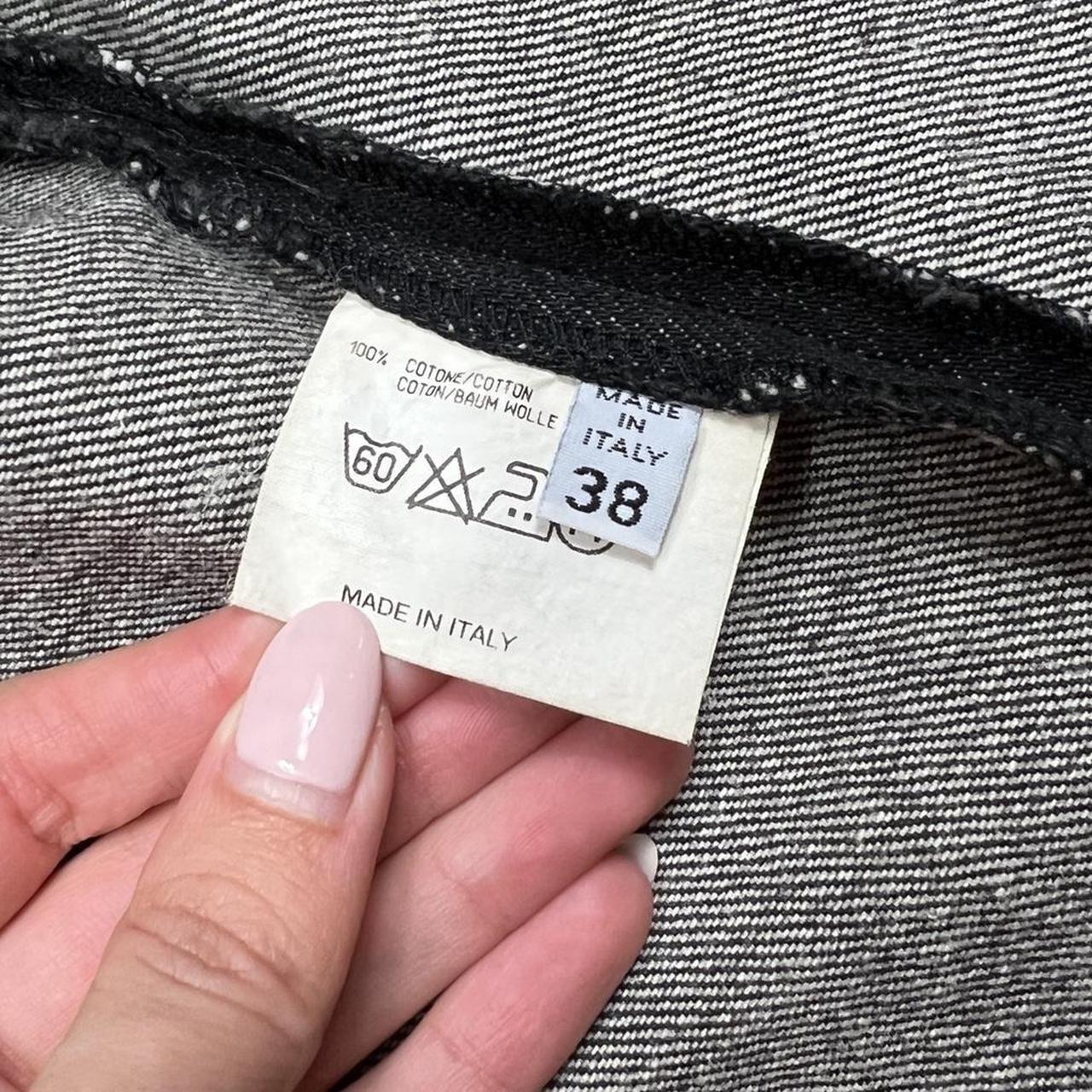 Maison Martin Margiela Black Denim Zip Up Tank Top