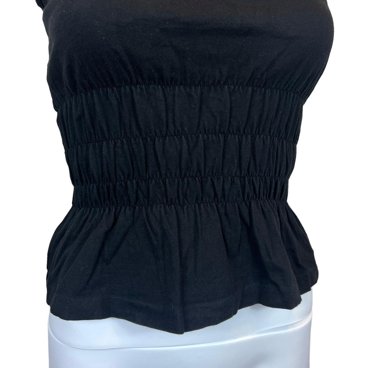 Gucci By Tom Ford S/S 1999 Black Peplum Style Cinched Waist Top - Outfit Repeater